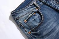 Vaqueros americanos y europeos de calle a la moda, versión auténtica de 24 años, pantalones casuales clásicos, estilo con agujeros para hombres y mujeres - details 14