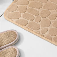 Alfombra de Piedra Embossed para el Hogar Absorbente de Agua, Estilo Sencillo 30*40*2cm - details 9
