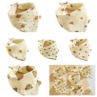 Baberos de muselina con estampado para bebé, paño con botón a presión, toalla de Saliva de algodón de Color sólido, paños suaves para eructar, 1 unidad, 3 piezas, 6 piezas - details 0