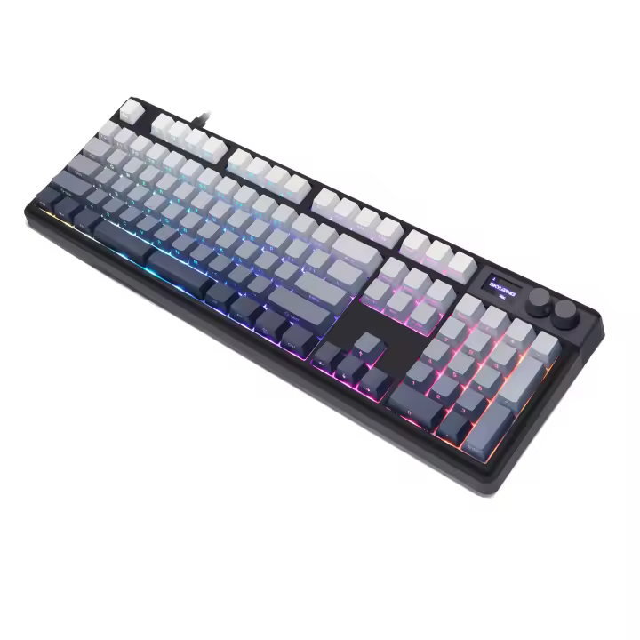 SKYLOONG-teclado para videojuegos, 8k, tasa de sondeo, resistente al agua, USB-C con cable, retroiluminado RGB, GK75/GK87/GK980/GK104, teclado óptico de baja latencia - 1