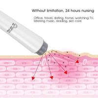4 mini bolígrafos de masaje eléctricos para ojos, cara, cuerpo, esencia, introductor, masajeador de belleza, blanco y rosa - details 10