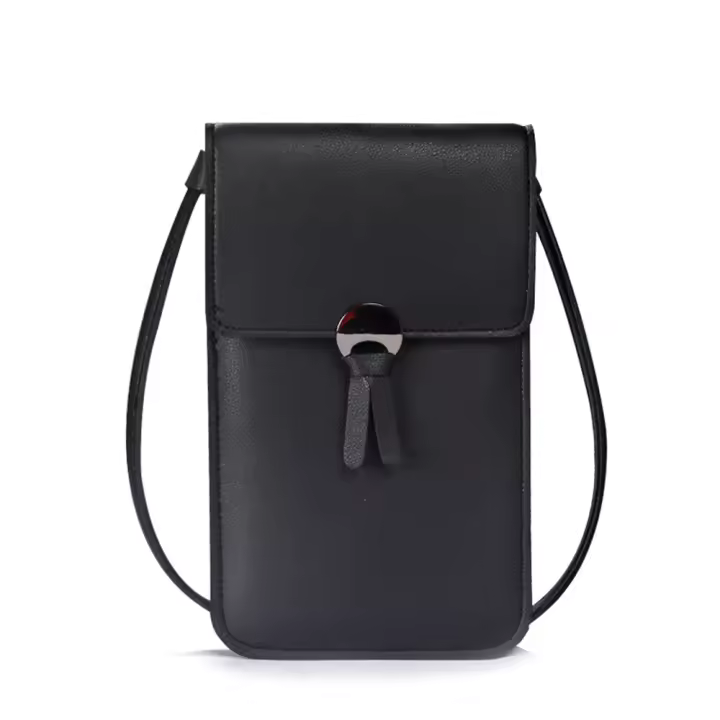 Bolso de mano para teléfono móvil para mujer, bolso con correa de borla, bolso cruzado, bolso de hombro táctil - 1