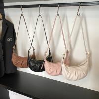 Bolso cruzado plisado de estilo coreano, bolso ligero de Color sólido de PU, bolso de mano de cuero suave, bolso de hombro para mujer - details 22