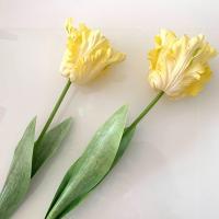 3D elegante para el hogar, fiesta, boda flor de seda regalo de novia loro Artificial tulipán flor falsa ramo de boda Decoración de mesa - details 9