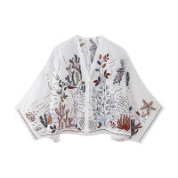 Falda Larga Bordada Tres, Camisa De Algodón, 2024 - details 1