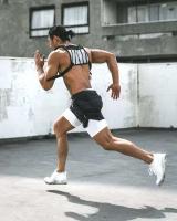 Anime X Hunter Pantalones cortos transpirables para gimnasio para hombre, pantalones cortos deportivos de verano y pantalones cortos para correr - details 13
