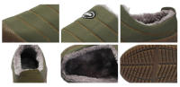 Zapatillas de Casa para Hombres en Invierno Calzado de Lino de Forro Abrizado - details 3