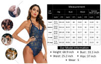 Cuello Colgando Cuello Sexy Encaje Sin Espalda Mujeres Skinny Split Body Pareja Mejora Emocional - details 0