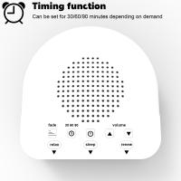 Máquina de sonido de ruido blanco, dispositivo portátil para dormir al bebé, sonido de volumen ajustable, batería recargable integrada, USB - details 6