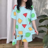 Pijama Sin Chan para hombre, Pijama Sinchan de algodón, conjuntos cortos de verano, pijamas japoneses para parejas, ropa de dormir para hombre y mujer 2024 - details 13