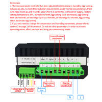 Controlador de incubadora de huevos multifunción, termostato completamente automático, sistema de Control de calefacción giratoria, Sensor de sonda, HT-10 - details 6