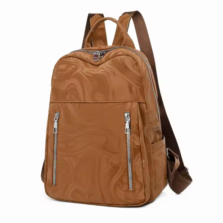 Mochila para mujer, nuevo estilo, ligera, de gran capacidad, sencilla, de PU, mochila versátil y de moda para mujer. - 1