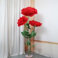 Nuevo 50cm PE peonía Artificial seda flores falsas al aire libre simulación gigante flor de peonía decoración de pared de fondo - details 12
