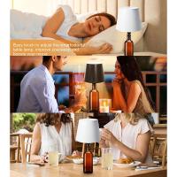 Lámpara LED inalámbrica para botella de vino, jarrón recargable, atenuación de luz Led, lámpara de fiesta USB, lámpara de mesa con Control táctil, luz nocturna decorativa - details 5