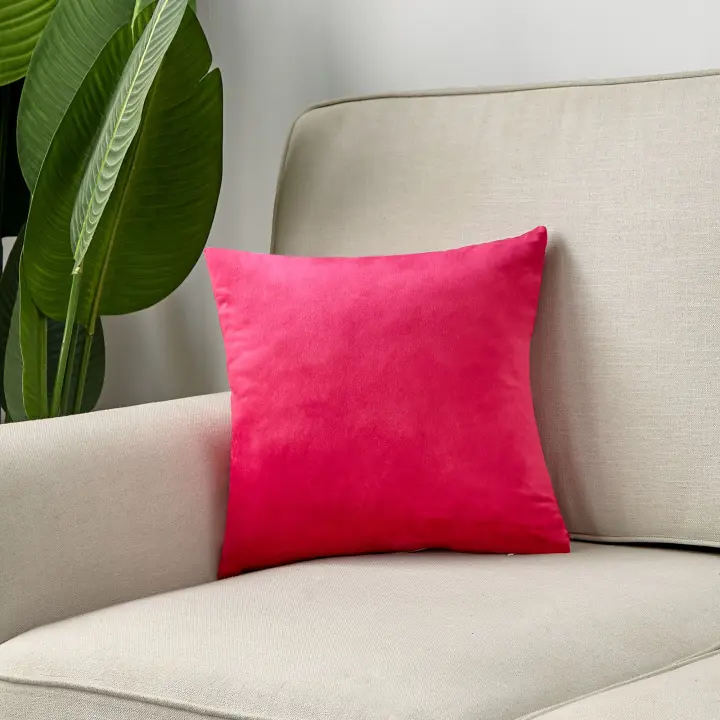 Funda de almohada rosa roja para decoración del hogar, cubierta lumbar para dormitorio, sala de estar, 2 uds. - 1