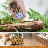 Medidor de humedad Digital de mano, Detector de humedad de madera, higrómetro LCD, medición de humedad para madera, papel de bambú, Herbal - details 5