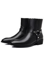 Botas con cremallera lateral de punta retro británica - details 23
