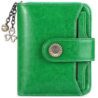 Billetera de mujer de cuero, función RFID corta para mujer, mini billetera cero, paquete de tarjeta de crédito - details 20