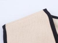 🧡 🧡 🧡 Vestido midi de lino mezclado plisado de manga corta con cuello en V - details 5