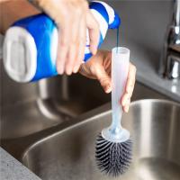 Escobilla de baño, mango recargable que dispensa limpiador de inodoro de Gel, soporte ventilado para almacenamiento sanitario-escobilla de baño - details 3