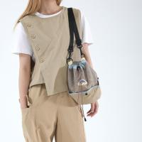 Mochila con cordón de estilo coreano, bolso de nailon suave y ligero de estilo amping, bolso cruzado de gran capacidad, bolso de hombro de viaje - details 23