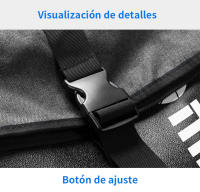 Mochila informal con tapa para hombre, mochila de gran capacidad, puede sostener baloncesto, con separación húmeda y seca - details 13