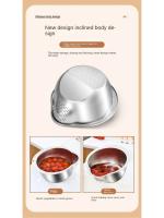 Colador de Arroz de Acero Inoxidable 304 Herramienta de Cocina para Lavado de Frutas y Verduras - details 2