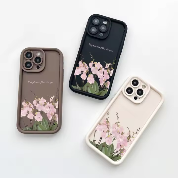 Funda protectora de lujo para iPhone16 iPhone 15 12 14 13 11 PRO MAX PLUS XR XS MAX SE20 6 7PLUS funda de teléfono móvil de silicona suave con flores de moda - 1