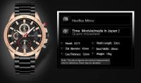 Reloj de Cuarzo CURREN 8275 Correa de Acero Inoxidable Resistente al Agua - details 2
