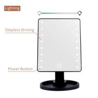 Espejo de Maquillaje LED Rotativo y Plegable 16 piezas con Luz Brightenable para Belleza Cosmética - details 3