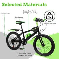 Bicicleta de Montaña de Acero Inoxidable con 7 Velocidades Ajuste de Altura Kettle+Soporte - details 4