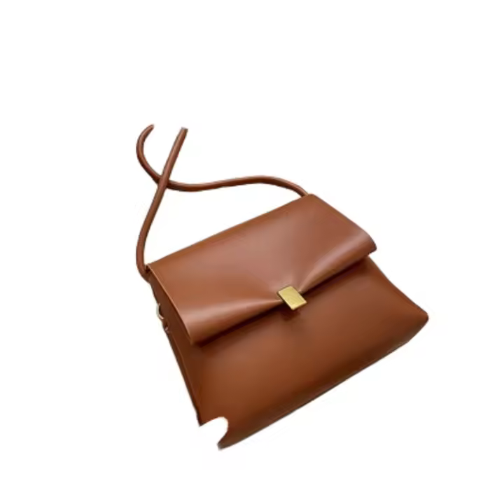 Bolsos pequeños Retro para mujer, bolso de mensajero de hombro para mascotas, cuero genuino suave que combina con todo, moda de otoño e invierno - 1