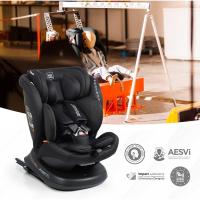 Silla de Coche Rodia Plus i-Size Ajustable, Rotativa de 360°, Protección Lateral, Reclinable y Evolutiva Para Niños de 0-12 Años Negro con Relieve - details 4