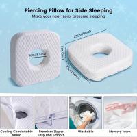 Almohada para perforación de orejas para personas que duermen de lado, almohadilla con un agujero para la oreja para CNH, 1 unidad - details 5