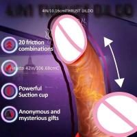 Leten-vibrador telescópico consolador Anal, masturbación vaginal, juegos para adultos, pene erótico femenino, juguetes sexuales, realista, calentado - details 2