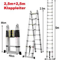 Escalera Telescópica Portátil de Aluminio 6,2m, 2 Ganchos, 15 Peldaños, Antideslizante, Multiusos, Carga de 150kg - details 38