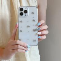 Funda de Plata Transparente 3D con Lazo Protección Completa para iPhone 15, 14, 13, 12, 11 Pro Max con Cadena - details 1