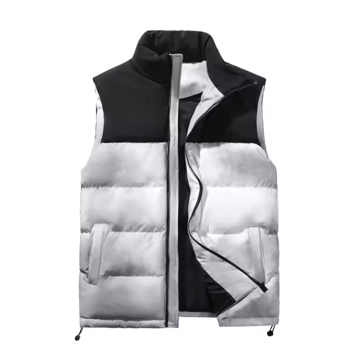 Chaleco para hombre, chaqueta de algodón de otoño e invierno, chaleco para hombre, moda juvenil cálida y holgada - 1