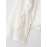 OUWU- Blusa con pliegues para mujer, camisa de manga larga, elegante, primavera, 2025 - details 4