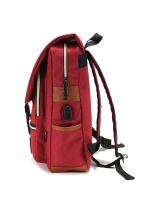 Mochila retro para ordenador portátil con puerto de carga USB, mochila de viaje impermeable para hombres y mujeres - details 44