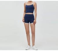 Pantalones cortos de Yoga para mujer, Shorts deportivos finos de cintura alta, mallas transpirables de secado rápido, ajustados, para entrenamiento y Fitness - details 15