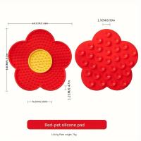 Alfombrilla de Comida para Mascotas en Forma de Girasol Anti-estragado para Gatos - details 5