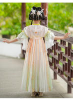 Ropa nacional Hanfu para niñas, vestido de verano de estilo chino para niños, disfraz antiguo súper inmortal bordado para niña, novedad de 2025 - details 14