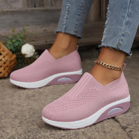 Zapatos ortopédicos antideslizantes con cojín de aire para mujer, zapatillas transpirables con plataforma, para caminar - details 10