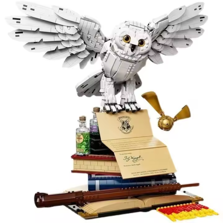 Bloques de construcción Big Hedwig Owl Harry Bobo, colección de edición del 20 aniversario, modelo de juguete de 3010 piezas - 1