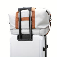 Bolso de viaje elegante, bolso deportivo de gran capacidad, bolso de mensajero, bolso de separación de ropa seca y húmeda, adecuado para salidas, Fitness, universidad - details 8