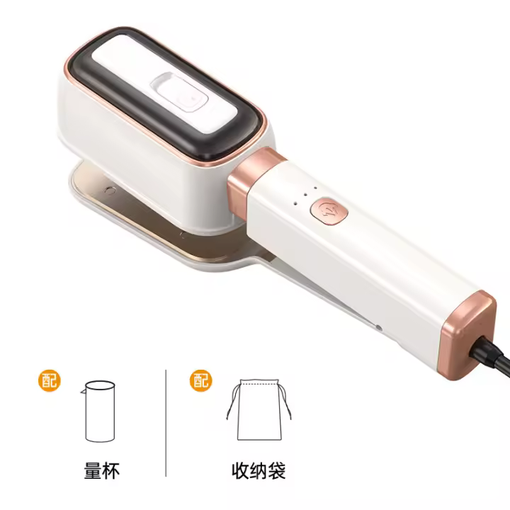 Plancha de férula, plancha, plancha de mano integrada, plancha eléctrica giratoria de vapor de doble propósito, seca y húmeda para viajes de negocios - 1