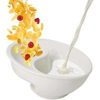 Plato de vajilla de desayuno para una persona, cuenco para aperitivos perezosos, deslizamiento en espiral separado y húmedo, Paron Cereal - details 5