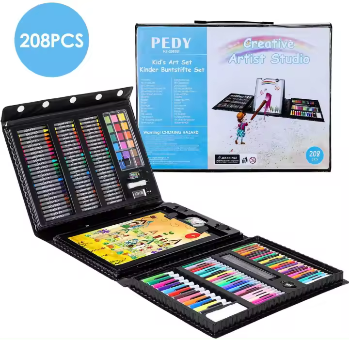 Kit de Dibujo Portátil Lápices de Boceto, Estuche de Viaje con Cremallera - 1