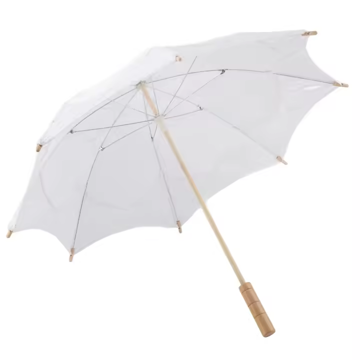 Sombrilla de encaje para dama, sombrilla para fiesta nupcial, decoración para tomar fotos, blanco grande - 1